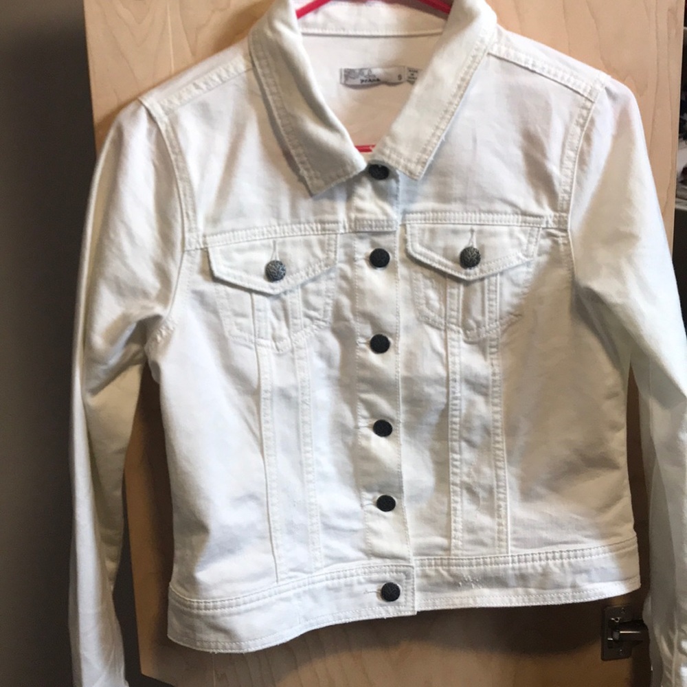 PrAna- Small white jean jacket